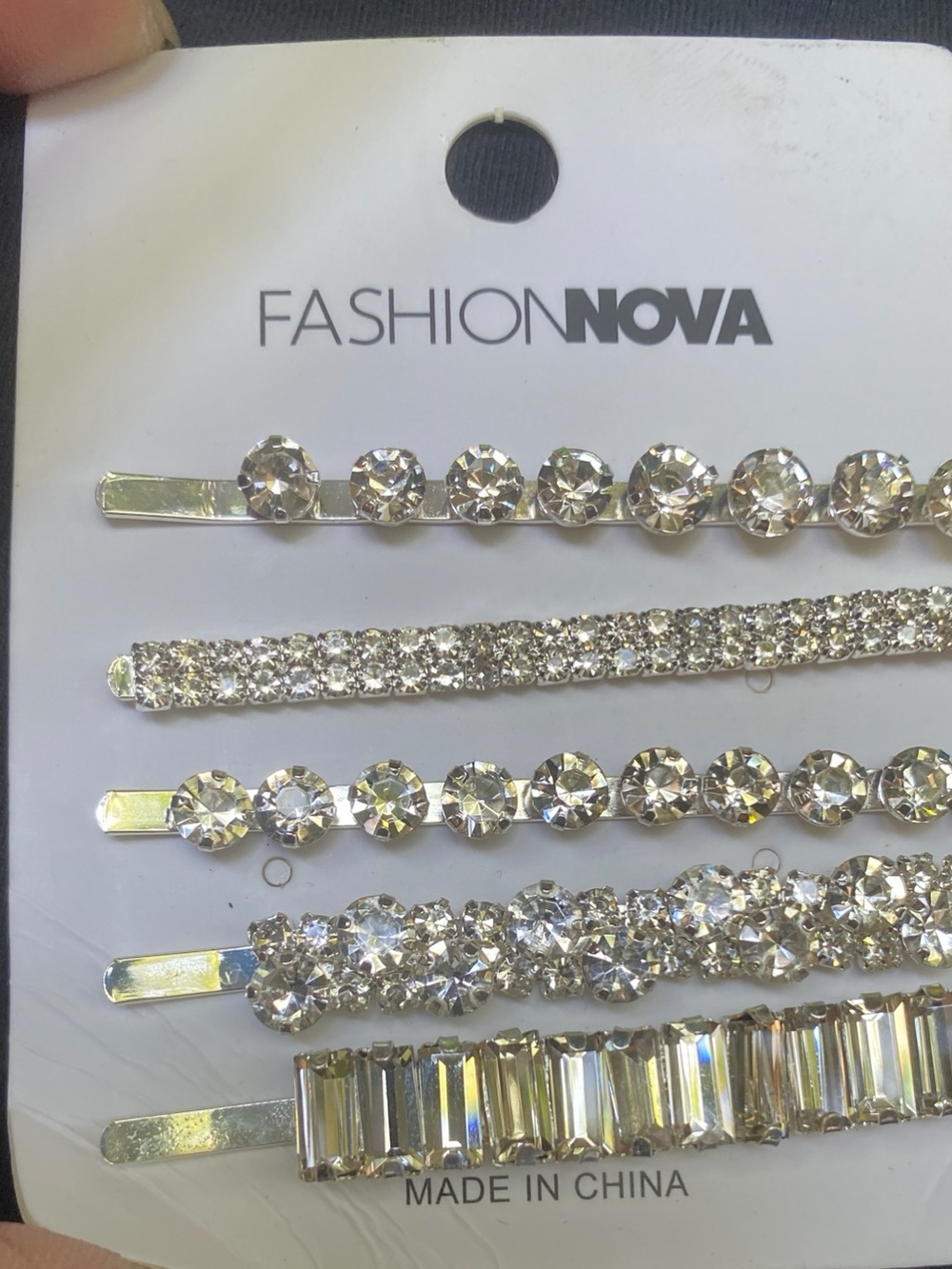 Fashion Nova Hair Rhinestone bobby pins